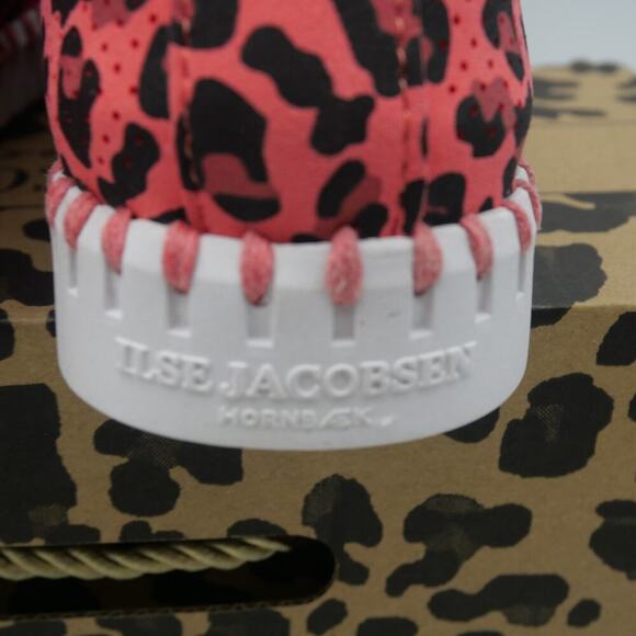 NEW Isle Jacobsen Hornbaek Women's 6 Tulip 139 Leopard Raspberry Pink Shoes - Picture 4 of 11